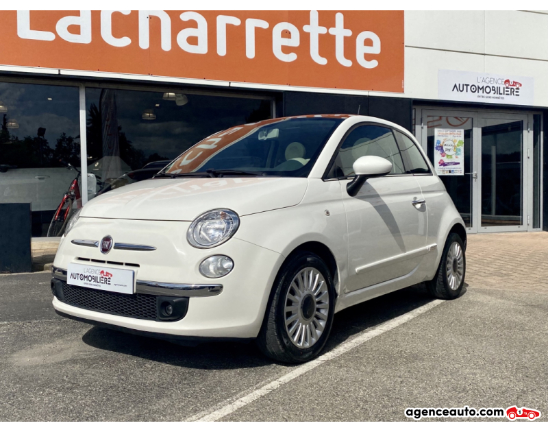 Achat voiture occasion, Auto occasion pas cher | Agence Auto Fiat 500 1.2 8v 69 lounge Blanc Année 2013 Manuelle Essence